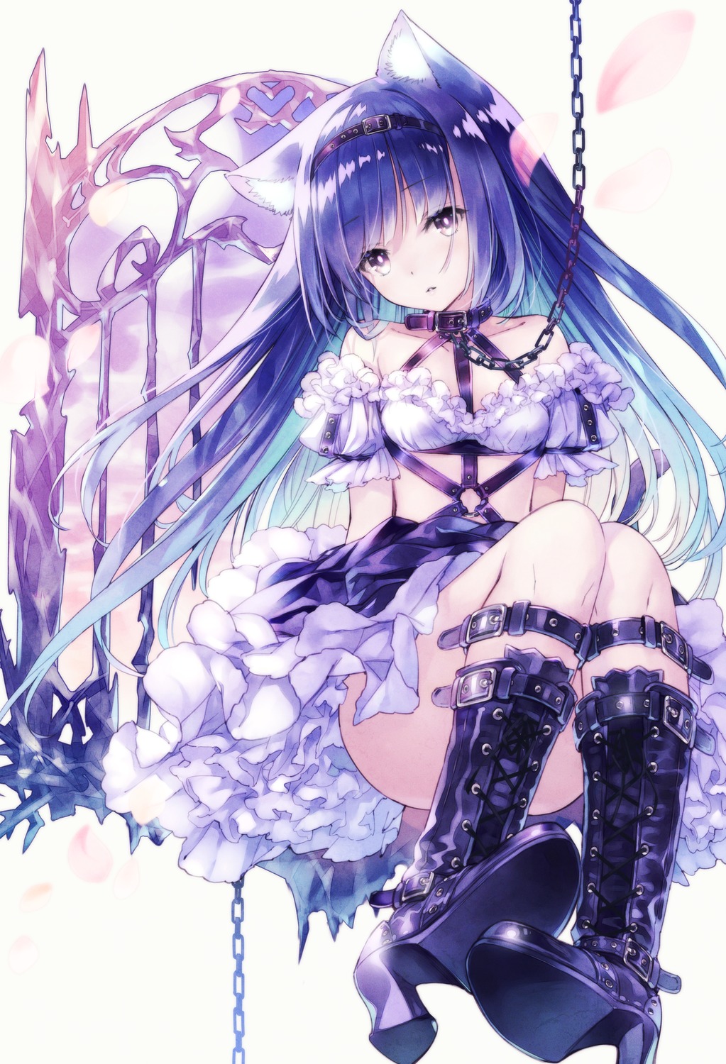 animal_ears, bondage, heels, hirano_katsuyuki