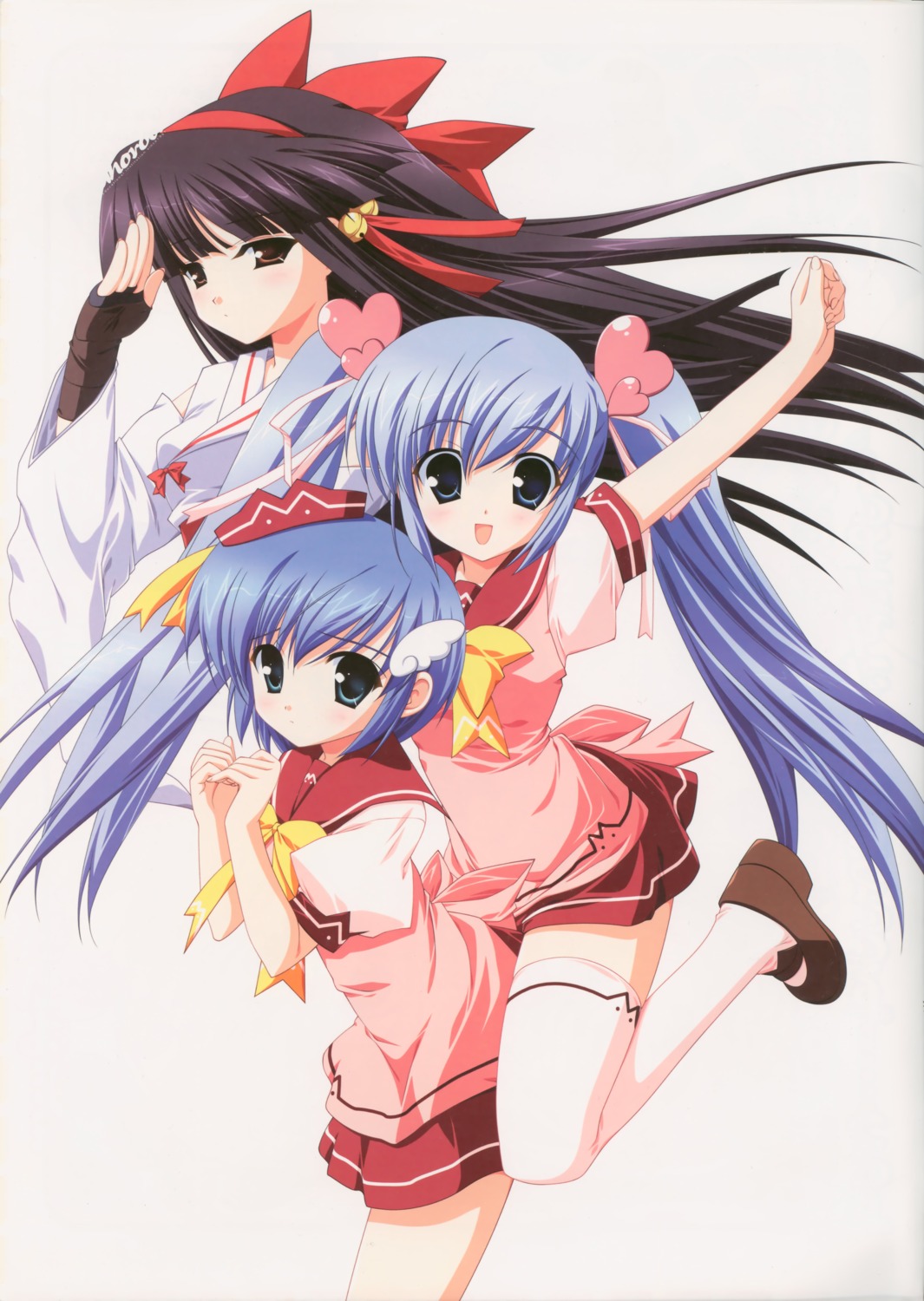 chikami_futaba, chikami_nanako, festa!!_-hyper_girls_pop-, hagiwara_onsen, kounji_rin, lass, seifuku, thighhighs