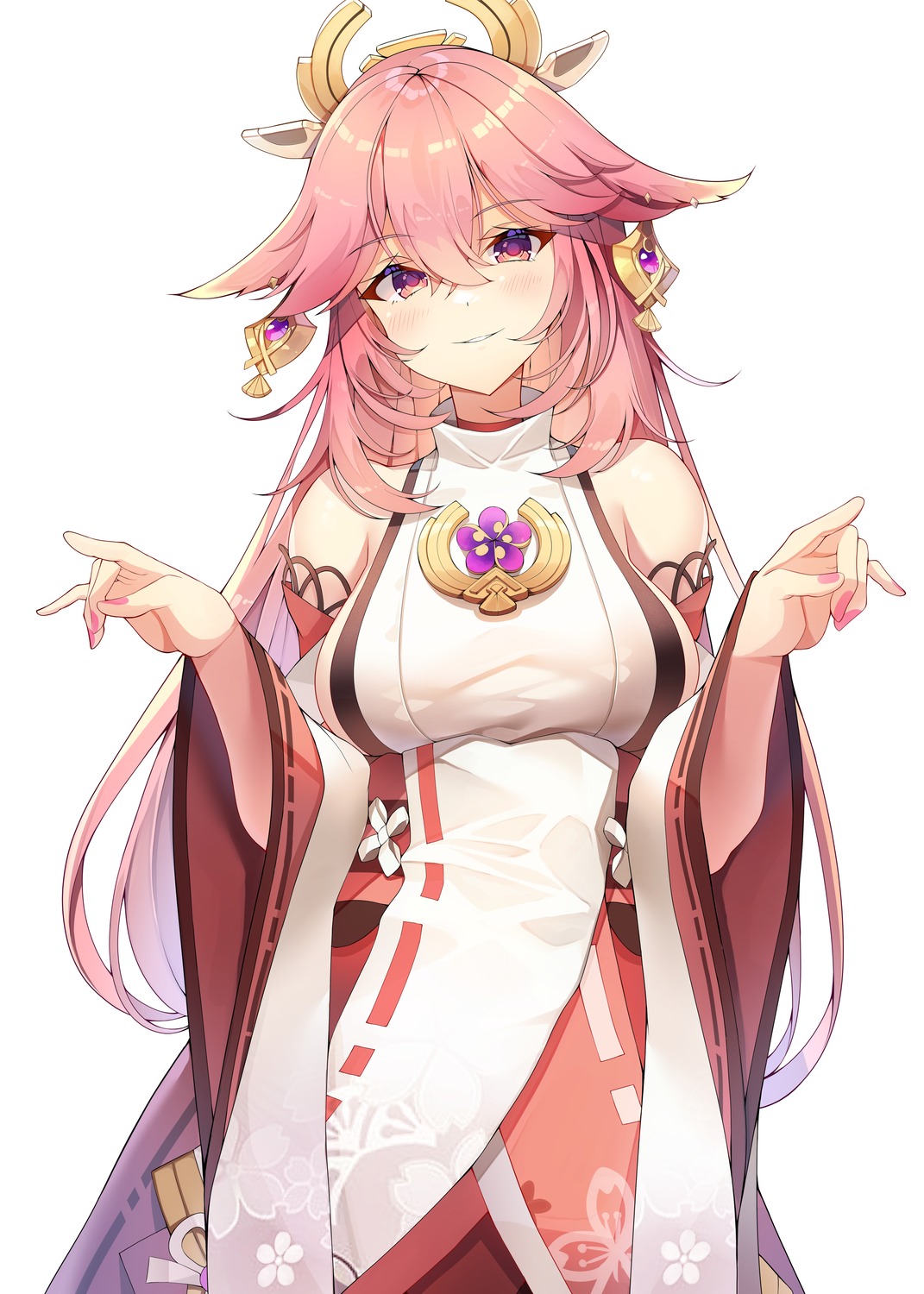 animal_ears, genshin_impact, japanese_clothes, kitsune, sob_(submar1089), yae_miko