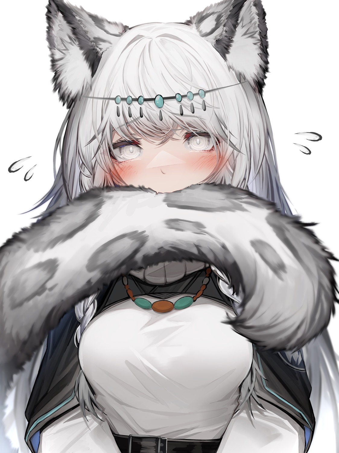 animal_ears, arknights, pramanix_(arknights), tab_head, tail