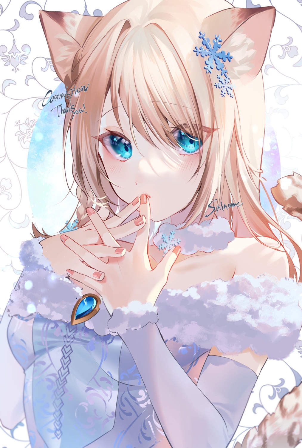 animal_ears, karonaru, nekomimi, tail