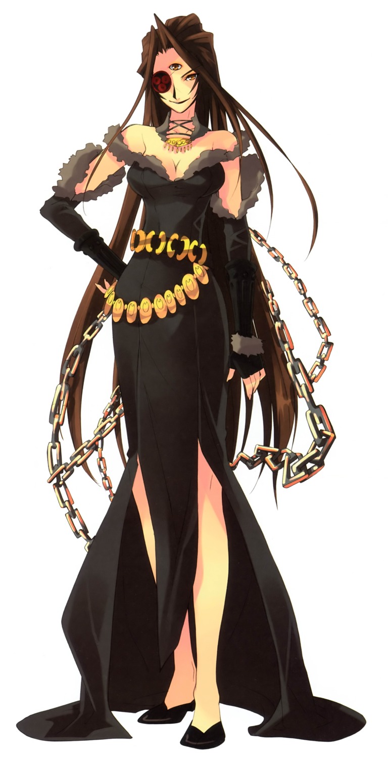bel_peol, cleavage, dress, eyepatch, ito_noizi, screening, shakugan_no_shana