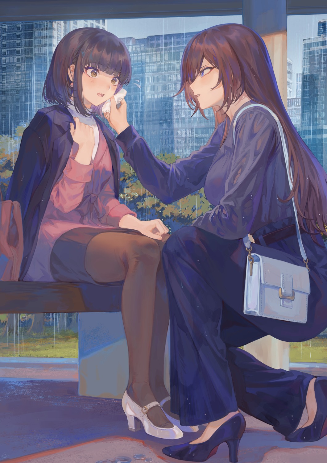 heels, mashu_(003), pantyhose, yuri
