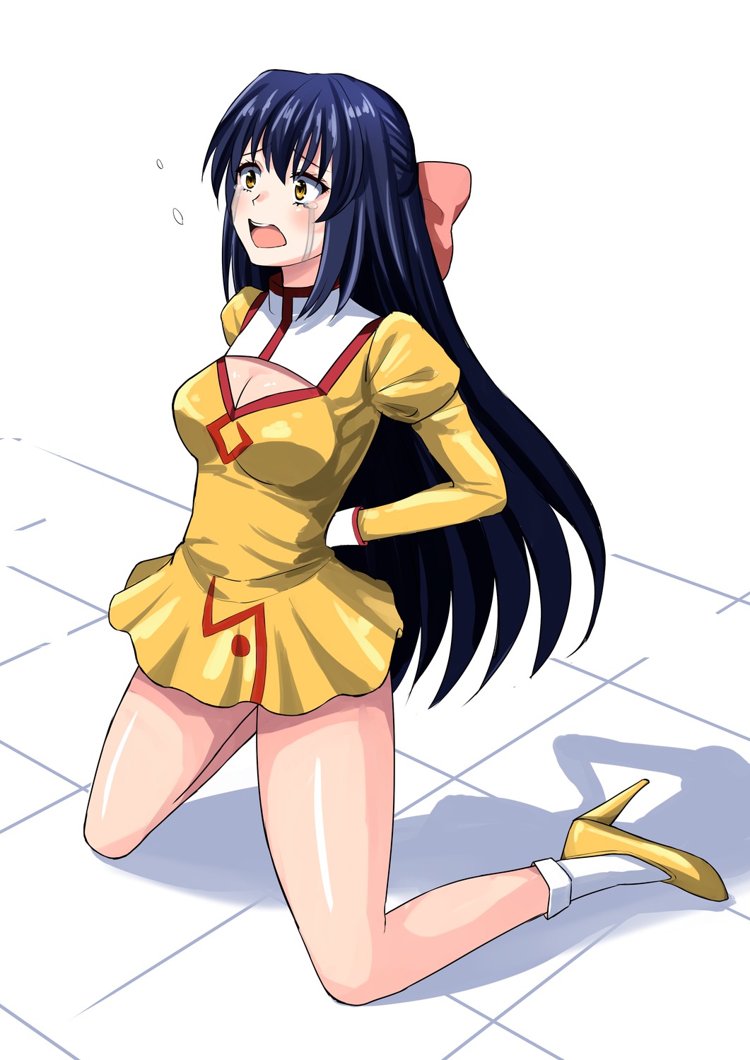agent_aika, aika_(series), cleavage, golden_delmo, heels, petoriyacowa_rie, tumoha, uniform