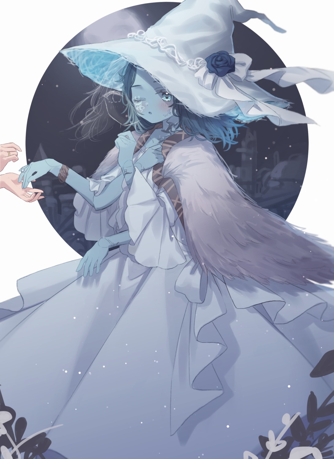 dress, elden_ring, ranni, roku_6, tattoo, witch