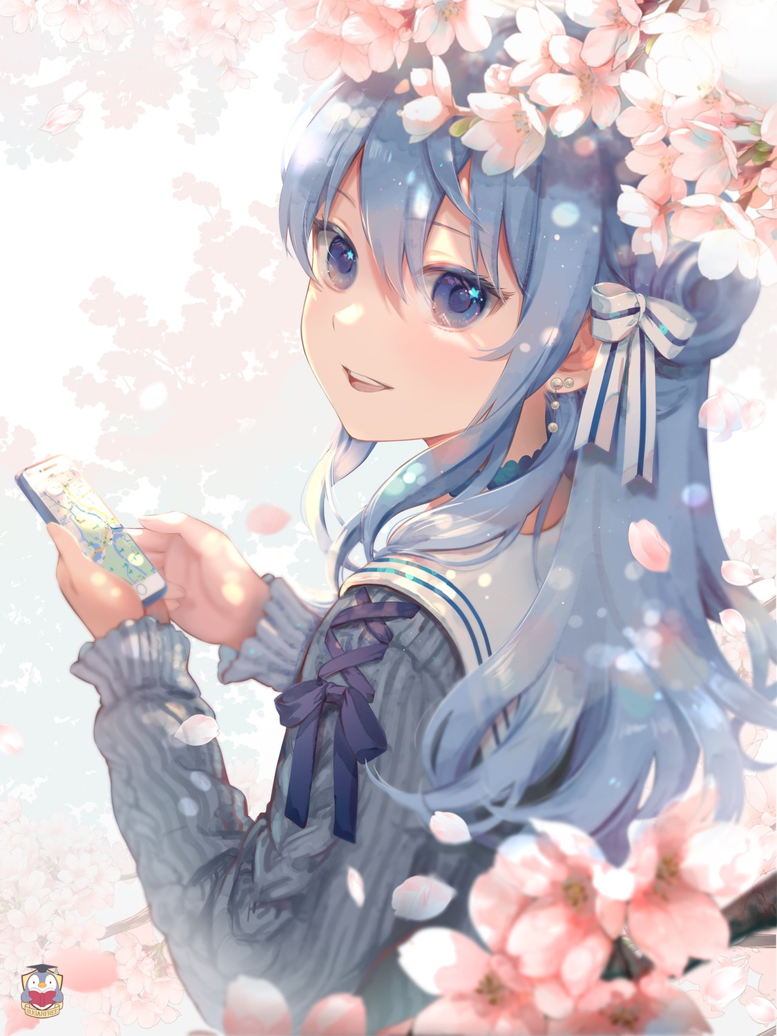 hololive, hoshimachi_suisei, kamui@sugarfree, kamui_(kamuikaoru), seifuku, sweater
