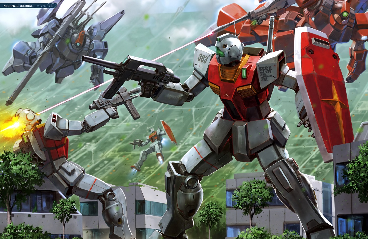 gm_ii, gun, gundam, gundam_zz, mecha, rick_dias, zeta_gundam