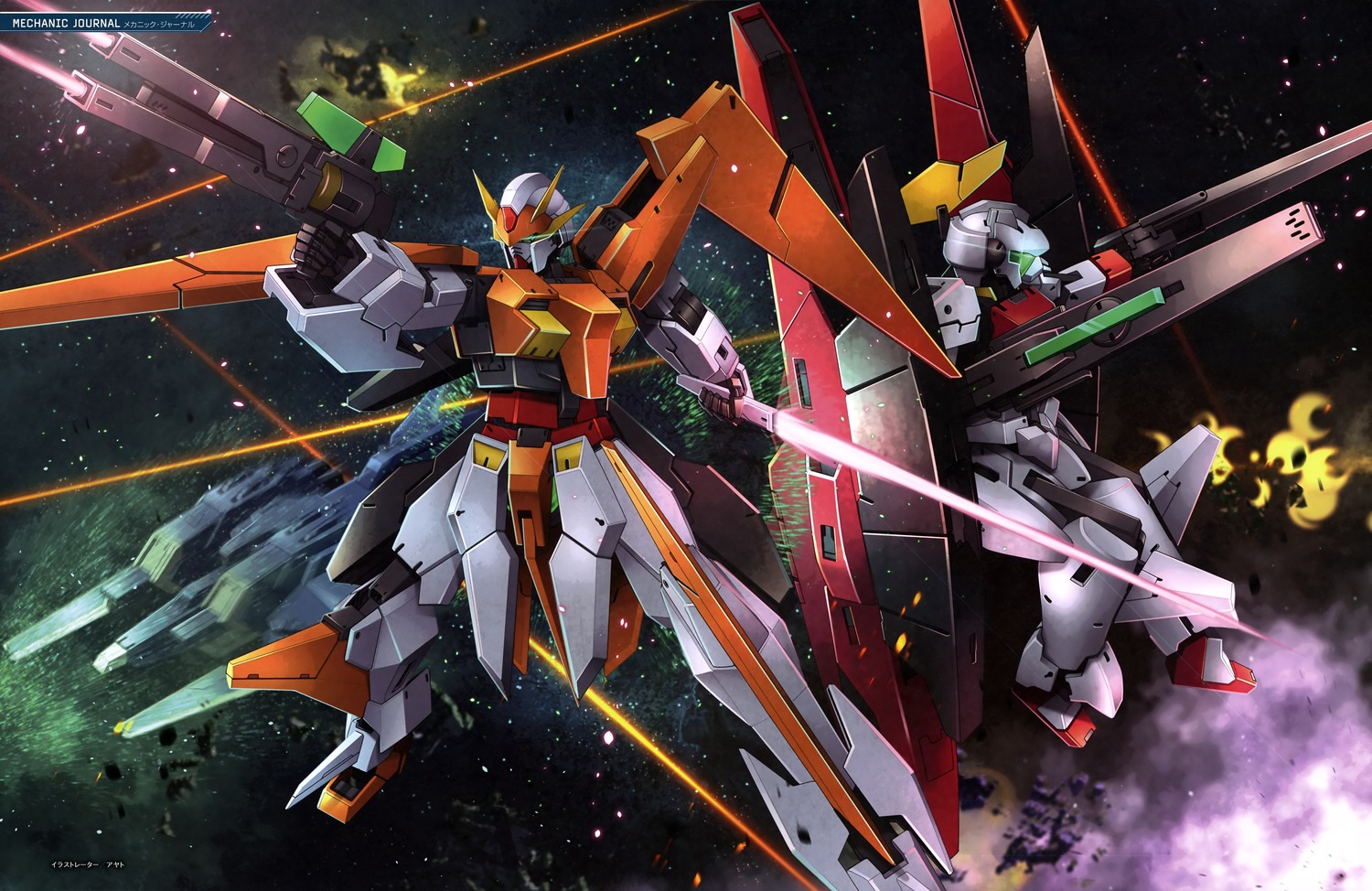 arios_gundam, gn_archer, gun, gundam, gundam_00, mecha, ptolemaios_2, sword