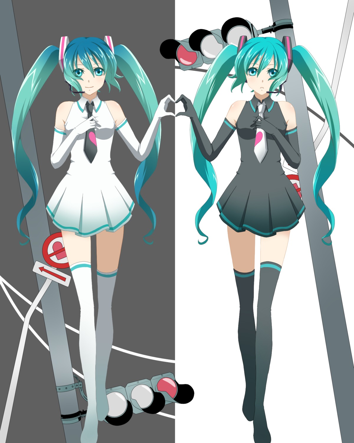 hatsune_miku, sumomoringo, thighhighs, ura-omote_lovers_(vocaloid), vocaloid