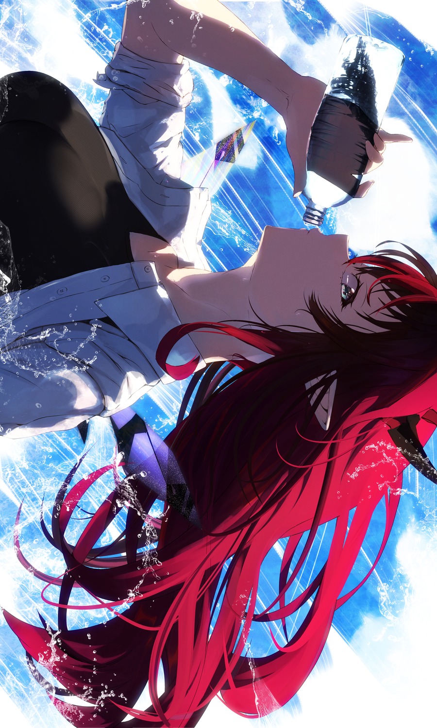 dress_shirt, getto, hololive, hololive_english, horns, irys_(hololive), pointy_ears