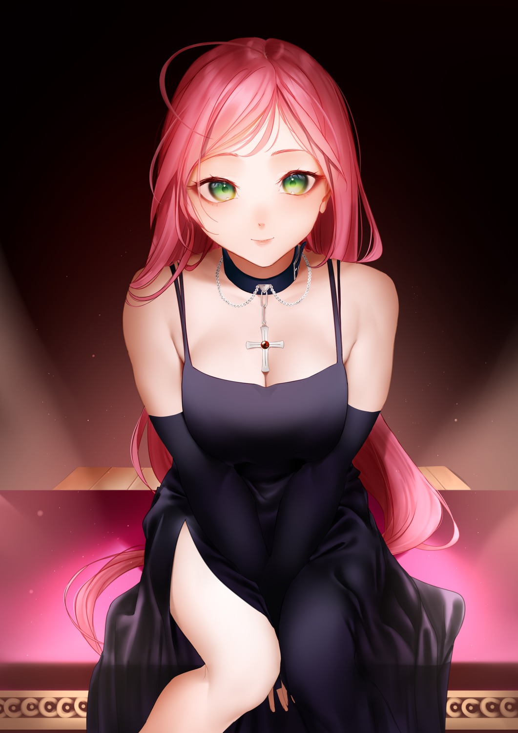 akashiya_moka, dress, rosario_to_vampire, zasshu