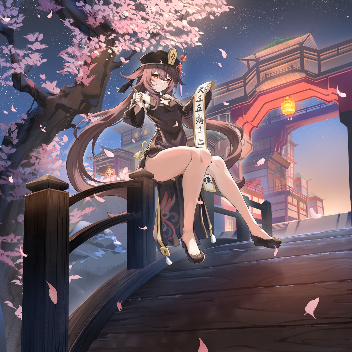 chinadress, genshin_impact, heels, hu_tao, xin_(zinc)