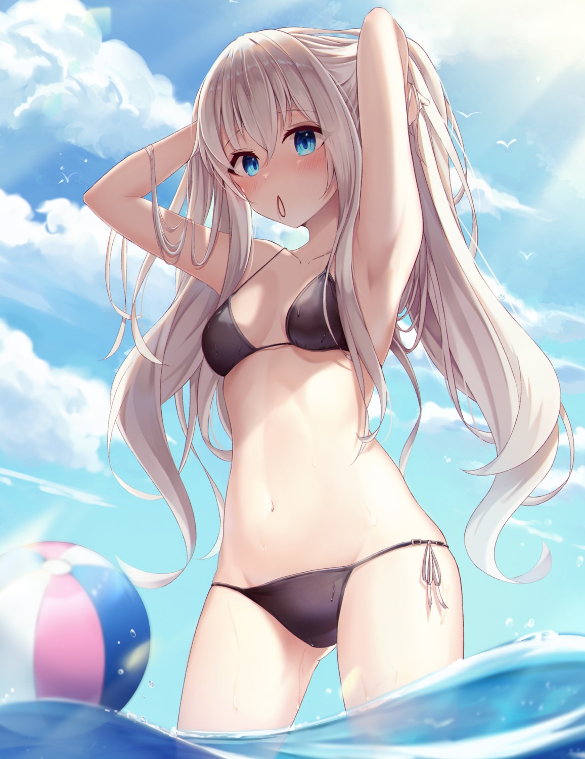 bikini, sira_(user_dswn7488), swimsuits, wet