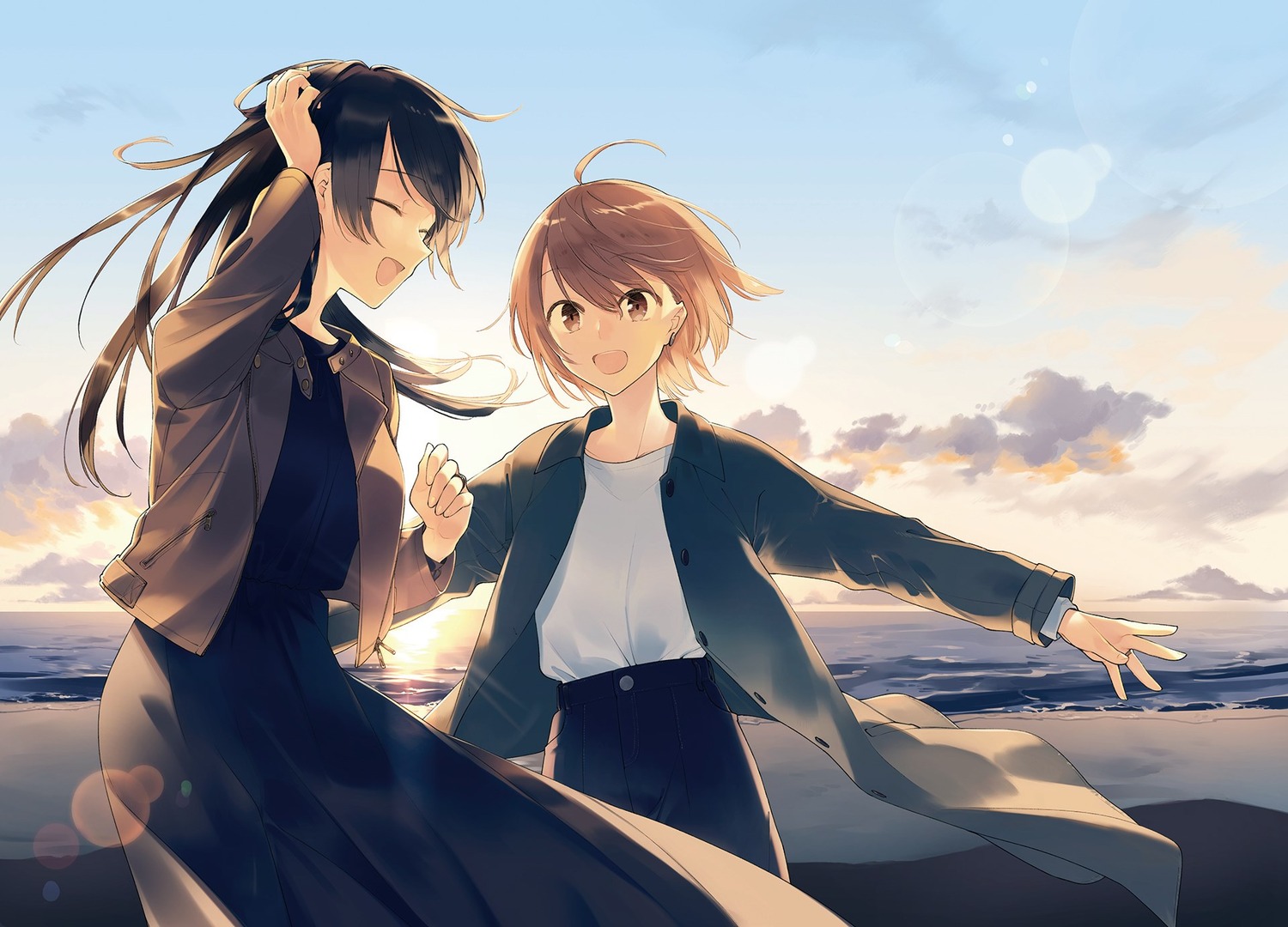 dress, koito_yuu, nakatani_nio, nanami_touko, yagate_kimi_ni_naru, yuri