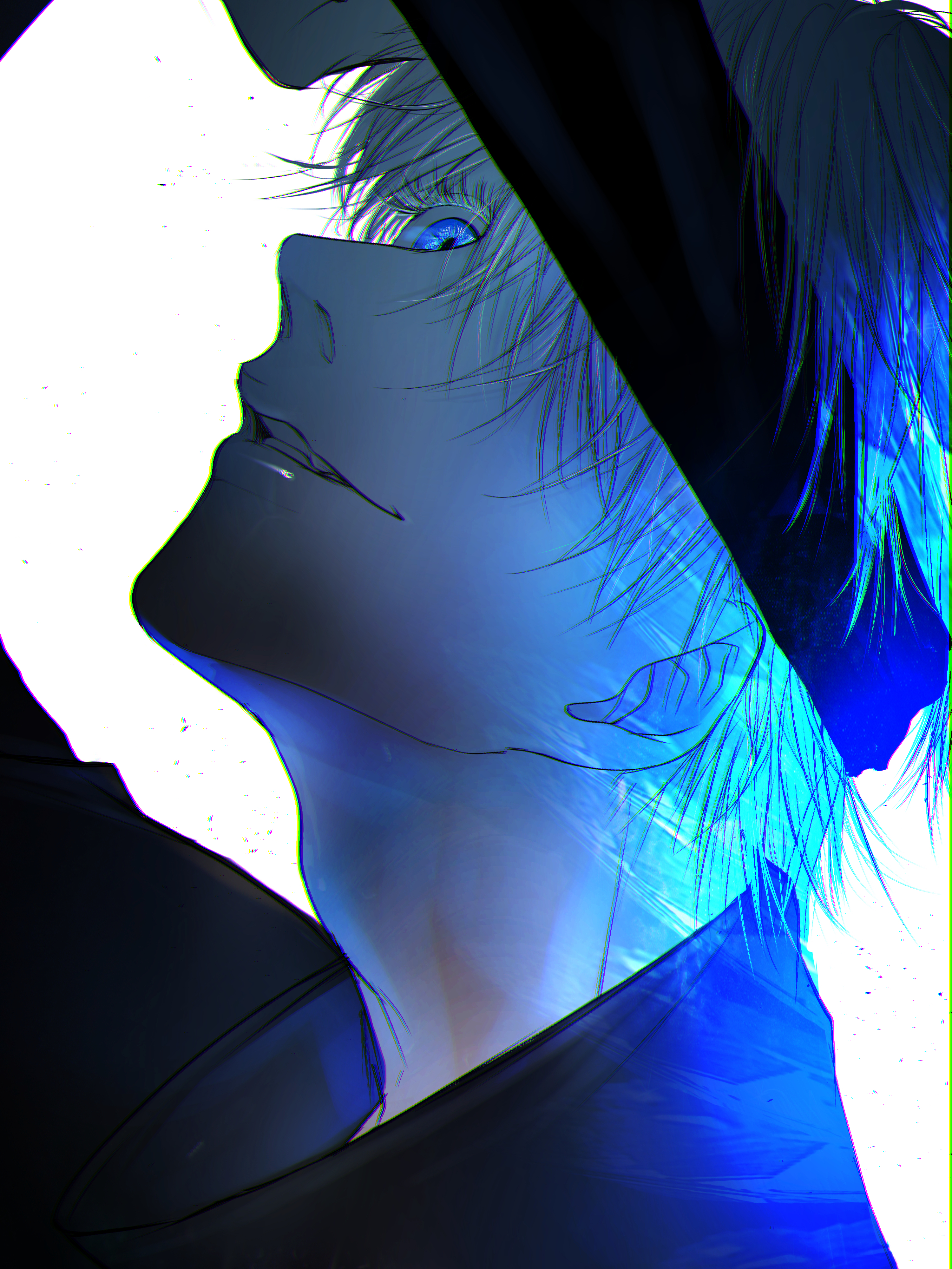 gojou_satoru, jujutsu_kaisen, male, satsuki_kei