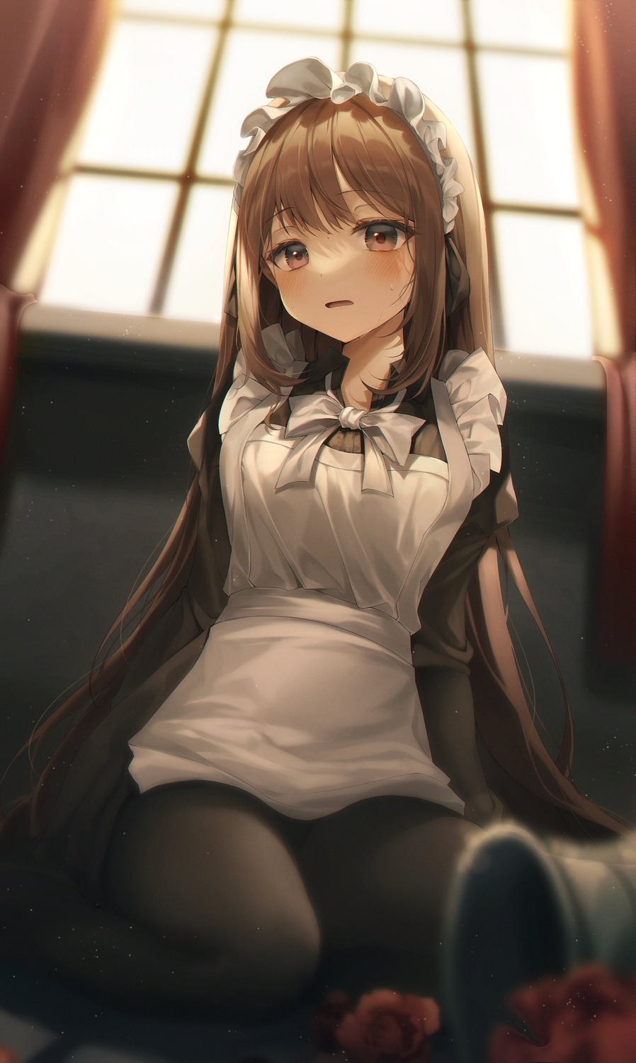 duyu, maid, pantyhose