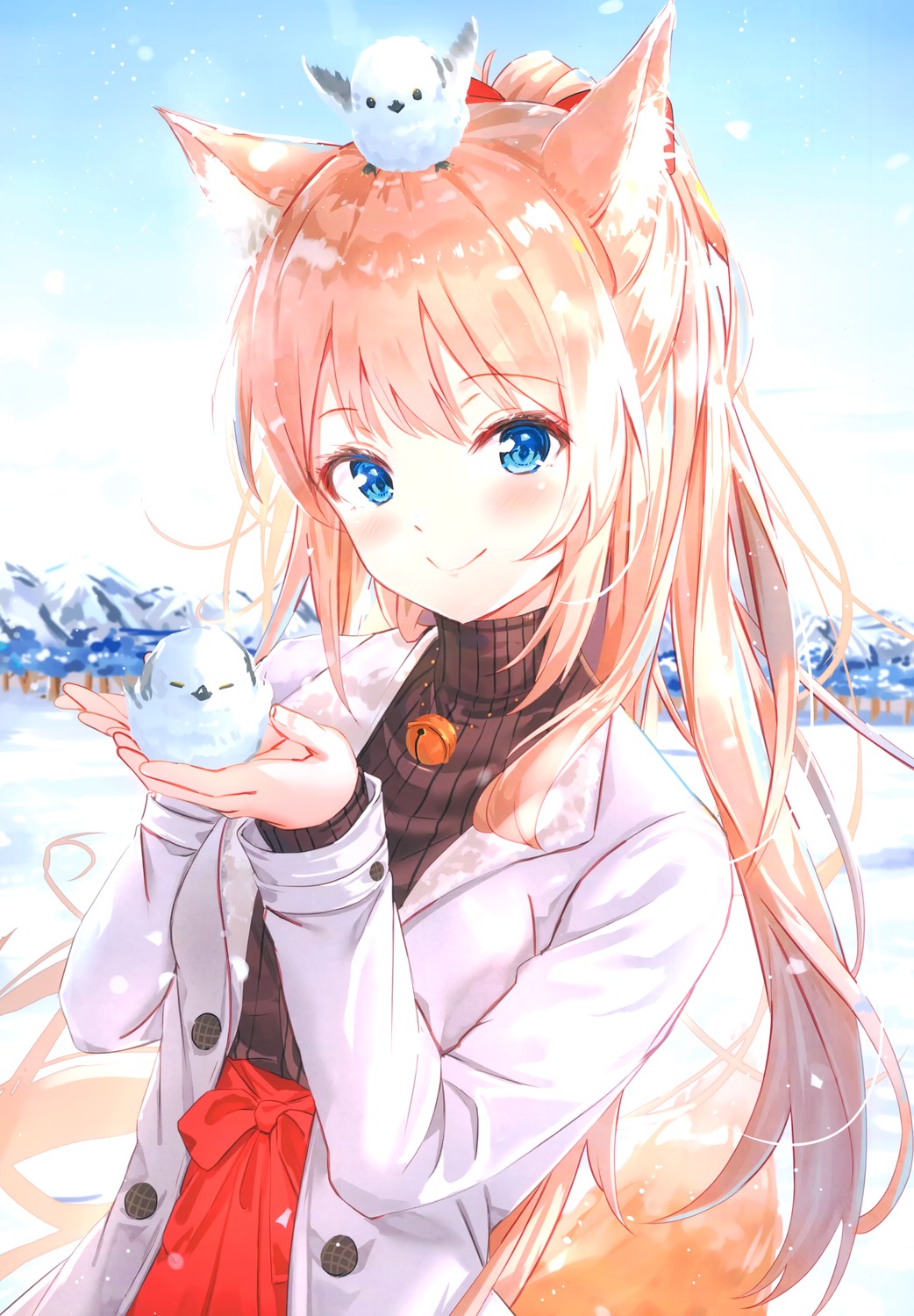 animal_ears, kankitsu_shoujo, nakyo, sweater, tail