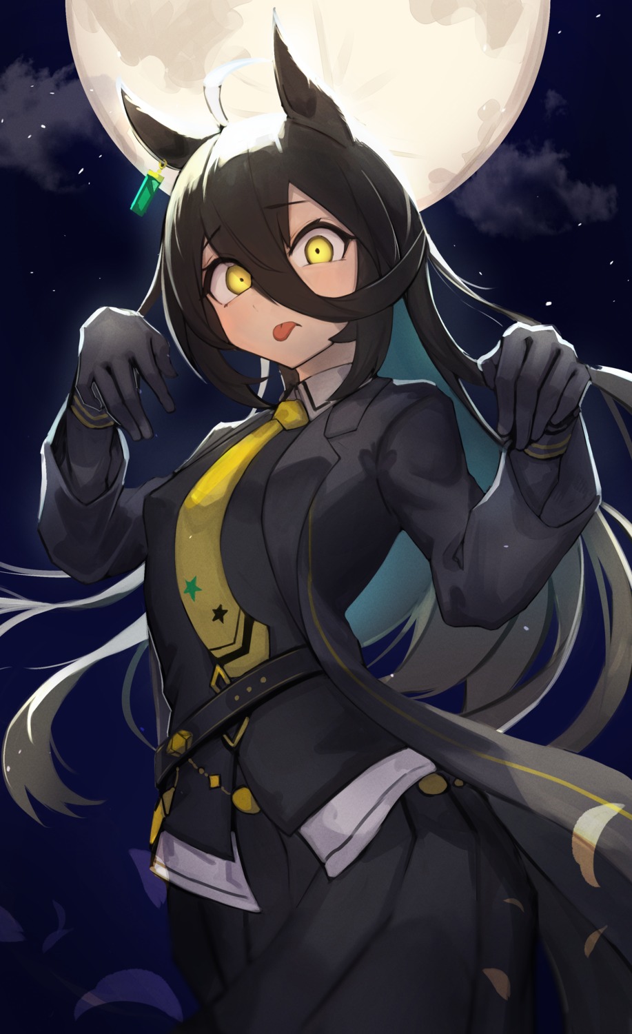 animal_ears, manhattan_cafe_(umamusume), uma_musume_pretty_derby, uniform, watashinabe