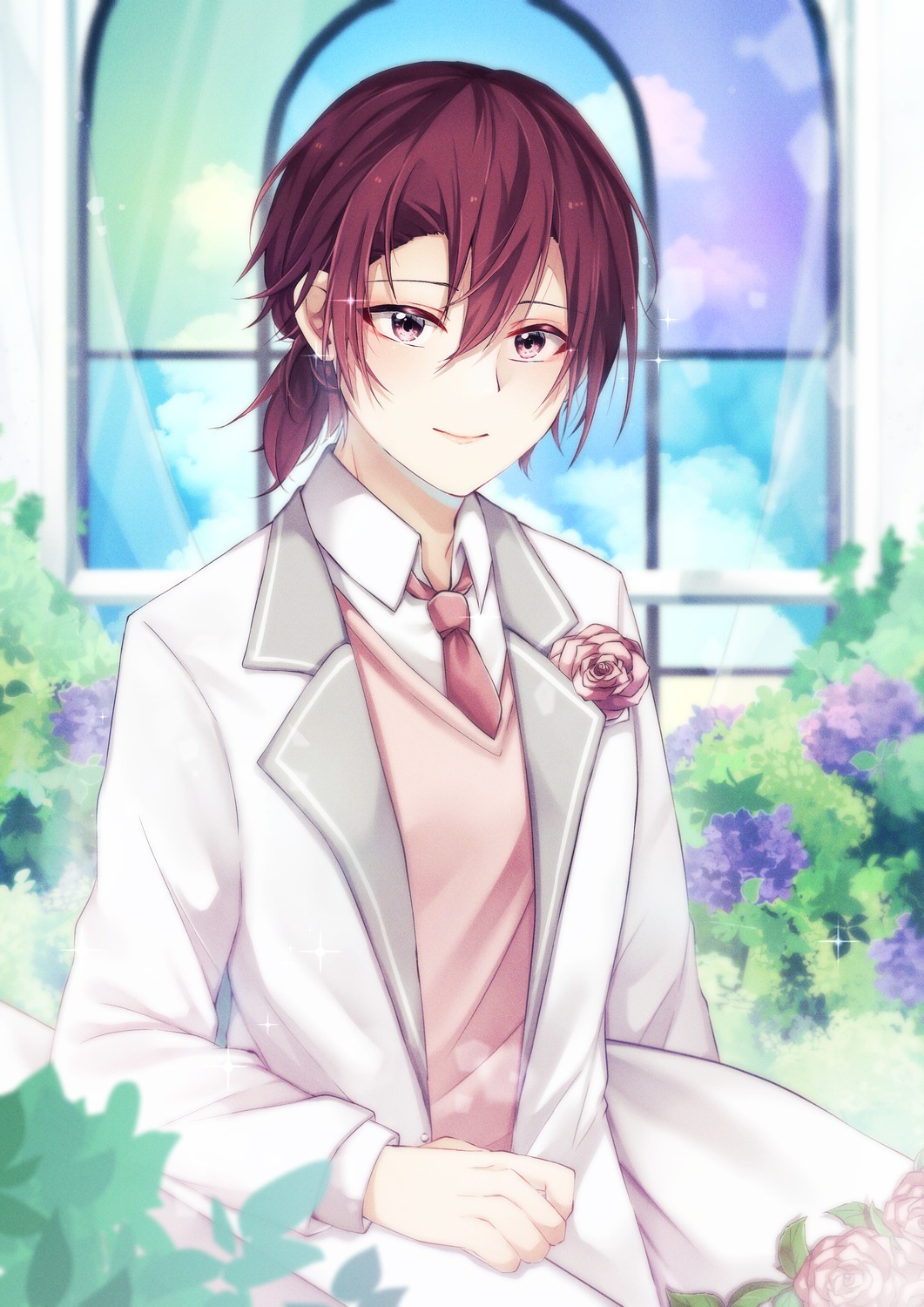 business_suit, male, mochimori_kusunoki, sweater