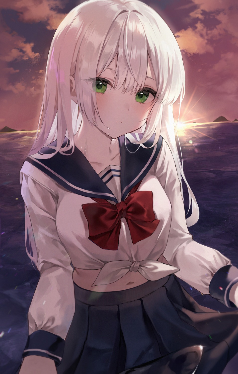 knowa, seifuku, skirt_lift