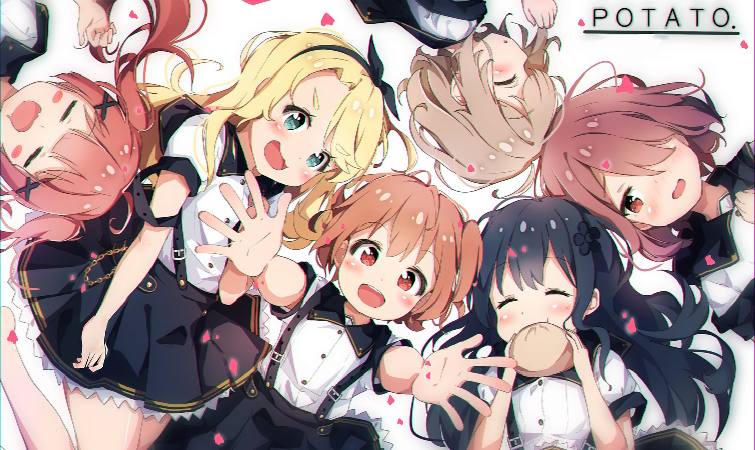 himesaka_noa, hoshino_hinata, hoshino_miyako_(wataten), konomori_kanon, potato_(user_vmjc8744), seifuku, shirosaki_hana, tanemura_koyori