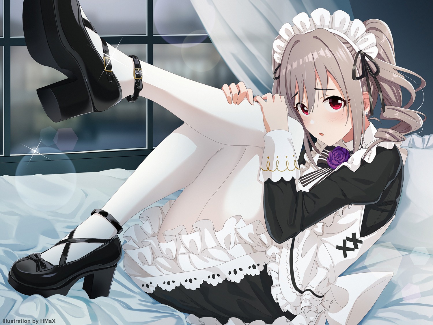 heels, hmax, kanzaki_ranko, maid, pantyhose, the_idolm@ster, the_idolm@ster_cinderella_girls