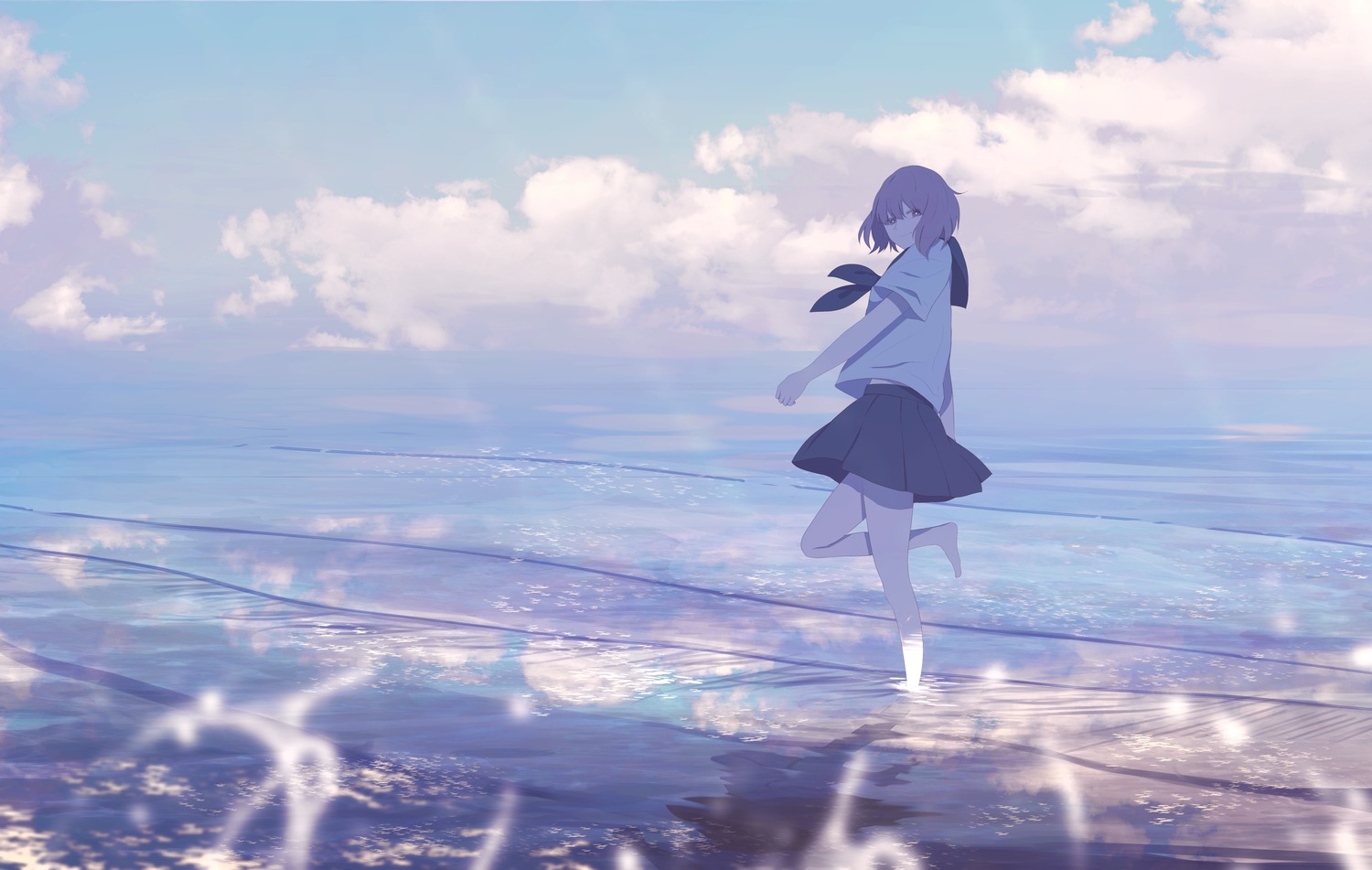 landscape, seifuku, shion_08, wet