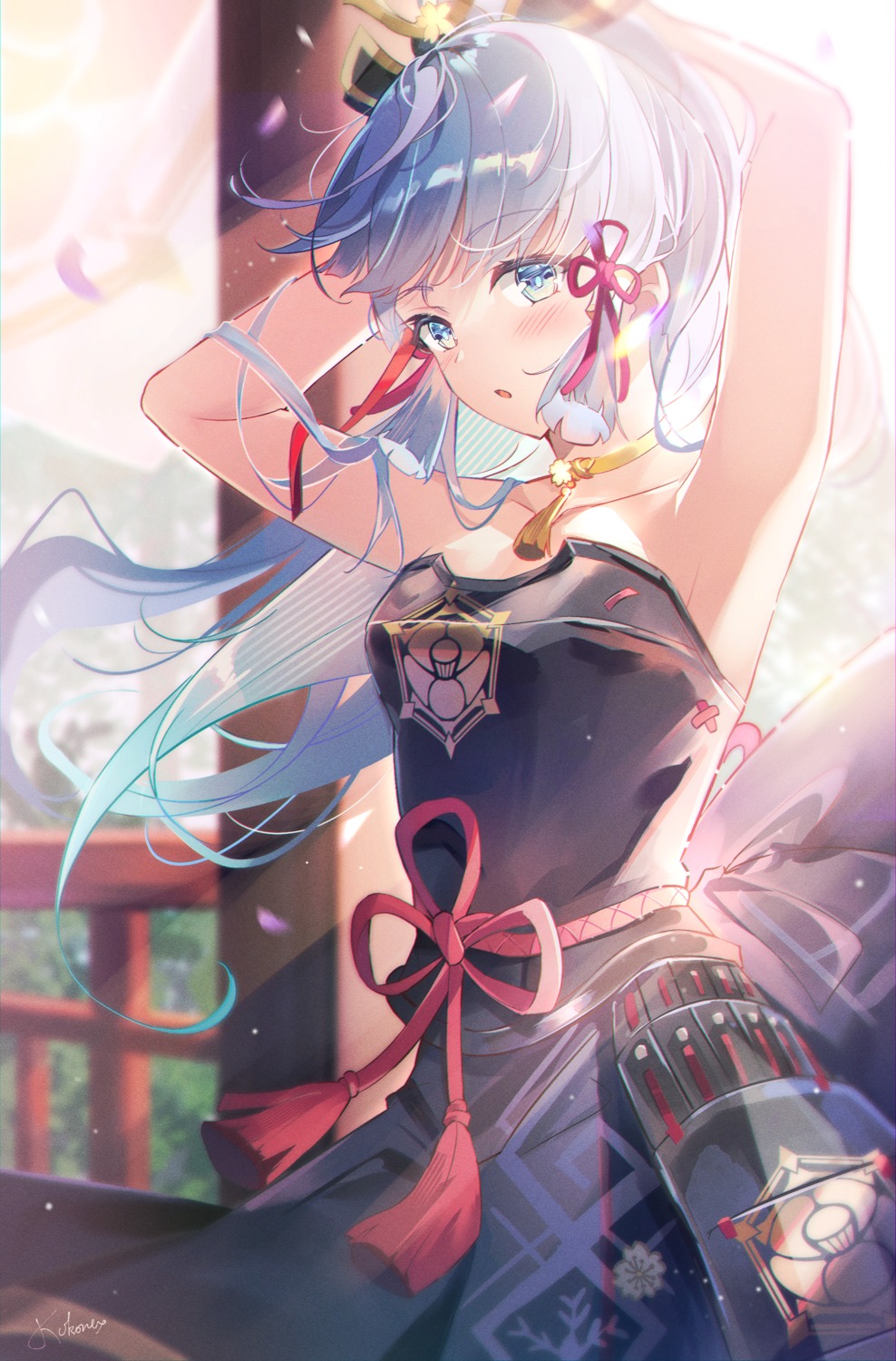 armor, genshin_impact, japanese_clothes, kamisato_ayaka, starlight_crystalz