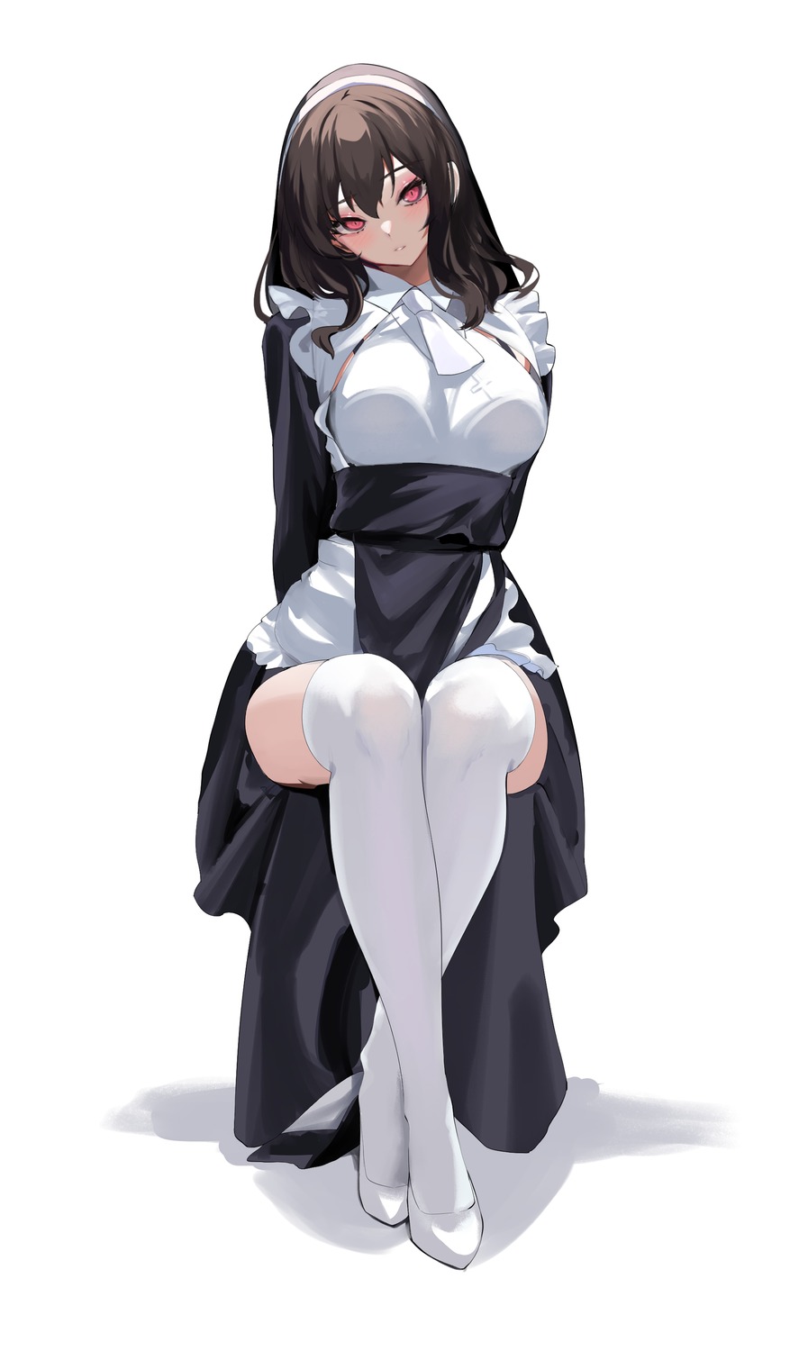 heels, nun, spider_apple, thighhighs