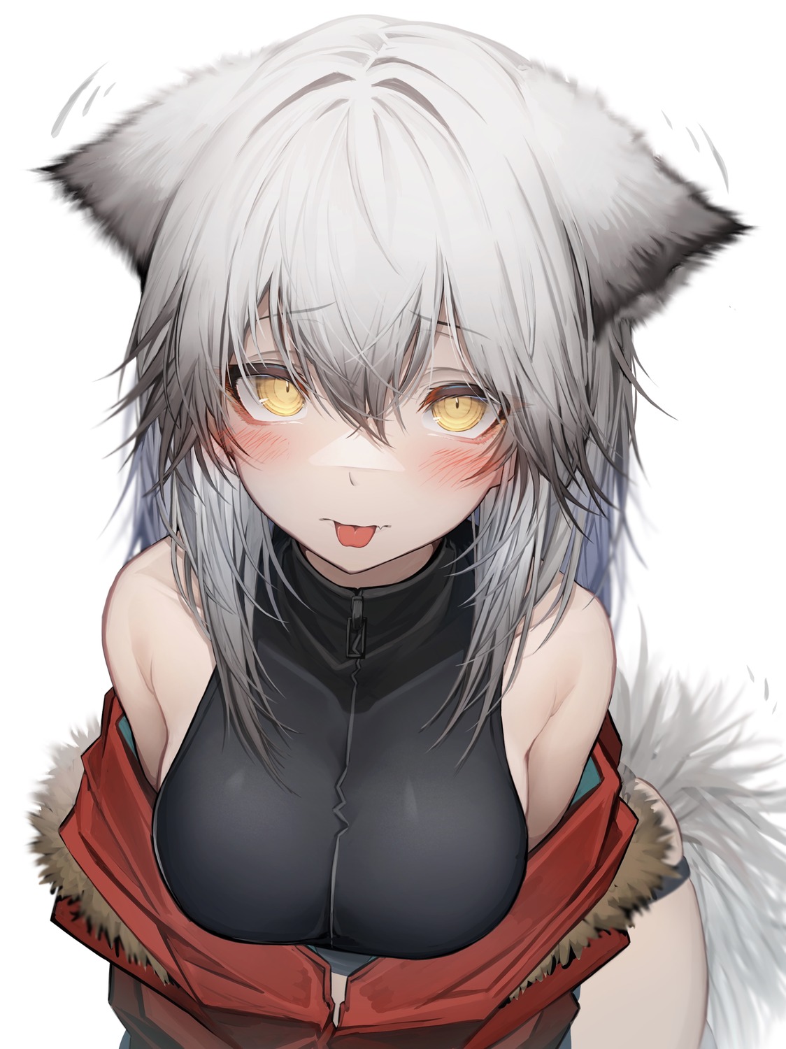 animal_ears, arknights, projekt_red_(arknights), tab_head