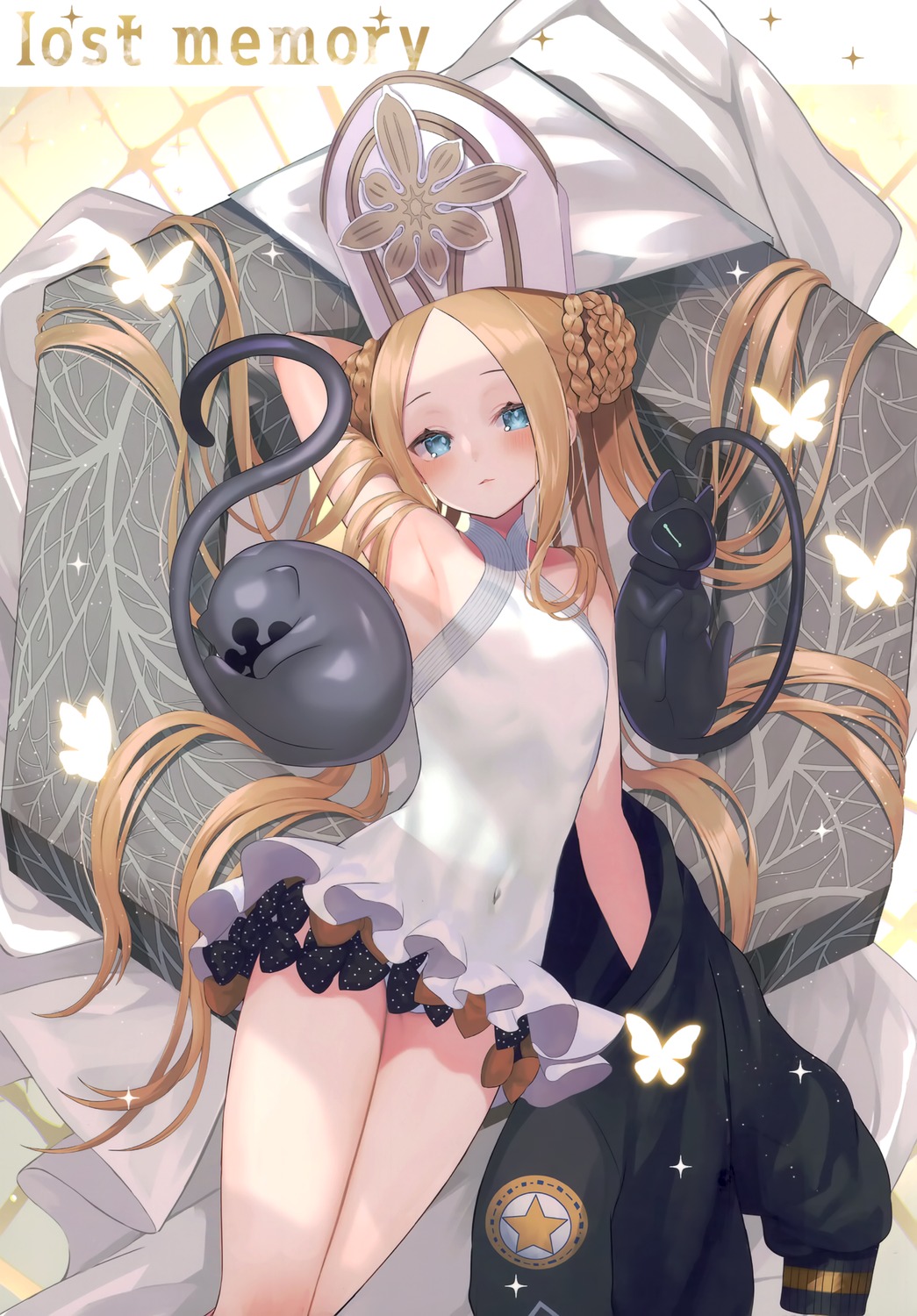 abigail_williams_(fate), fate/grand_order, neko, suzuho_hotaru, swimsuits