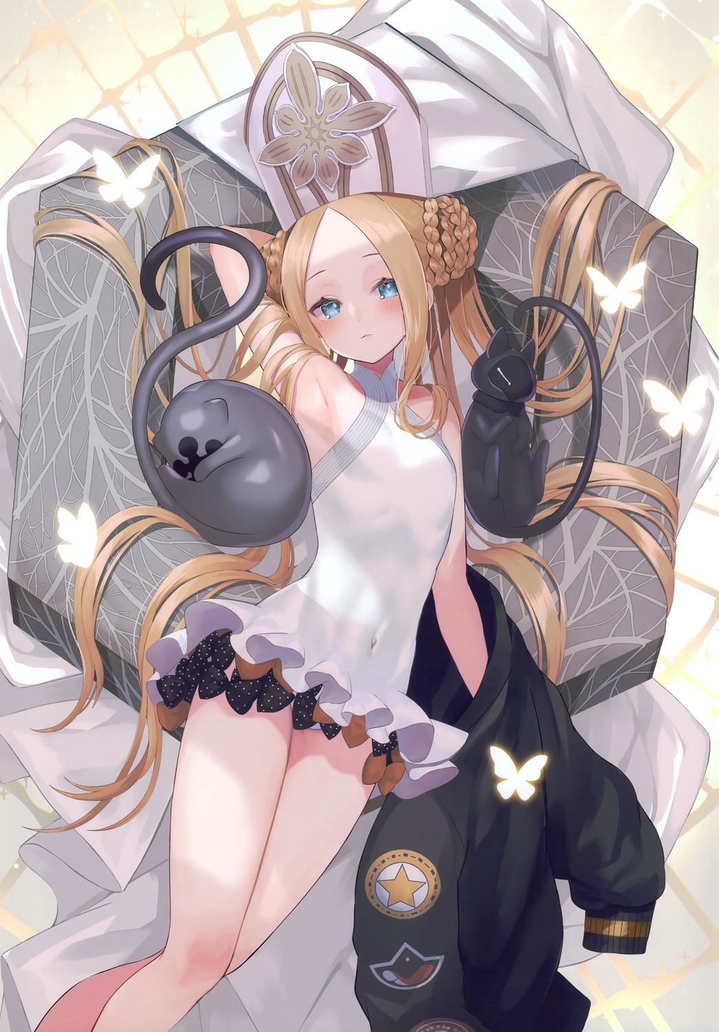 abigail_williams_(fate), fate/grand_order, neko, suzuho_hotaru, swimsuits