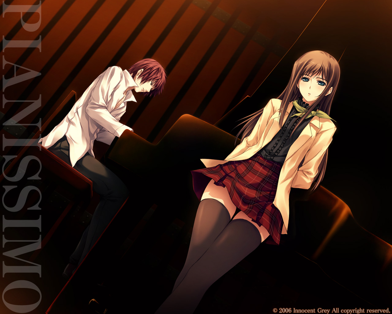 pianissimo, shirakawa_ayane, sugina_miki, thighhighs, wallpaper