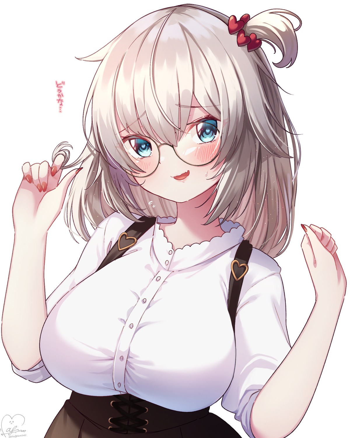akai_haato, hololive, magowasabi, megane