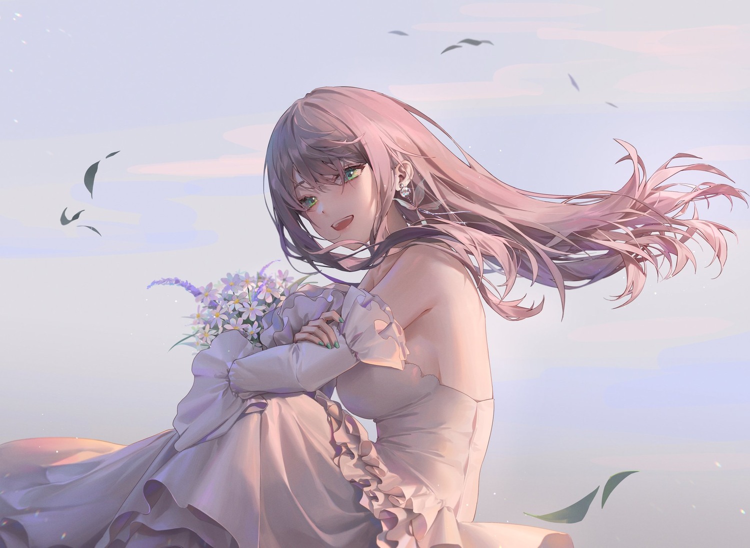dress, minttchocok, no_bra, wedding_dress