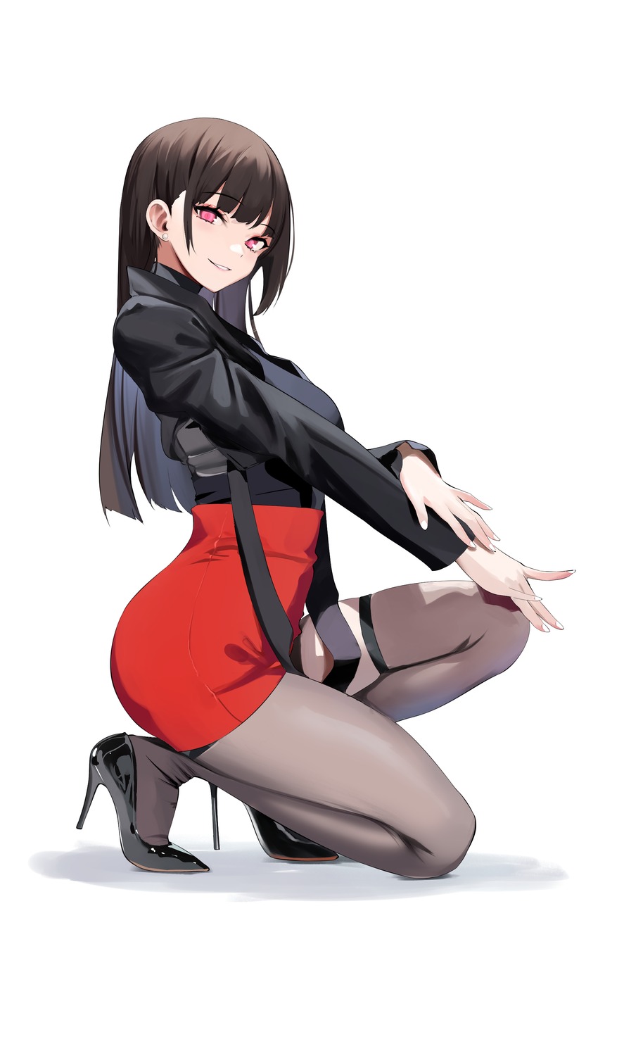 heels, spider_apple, thighhighs