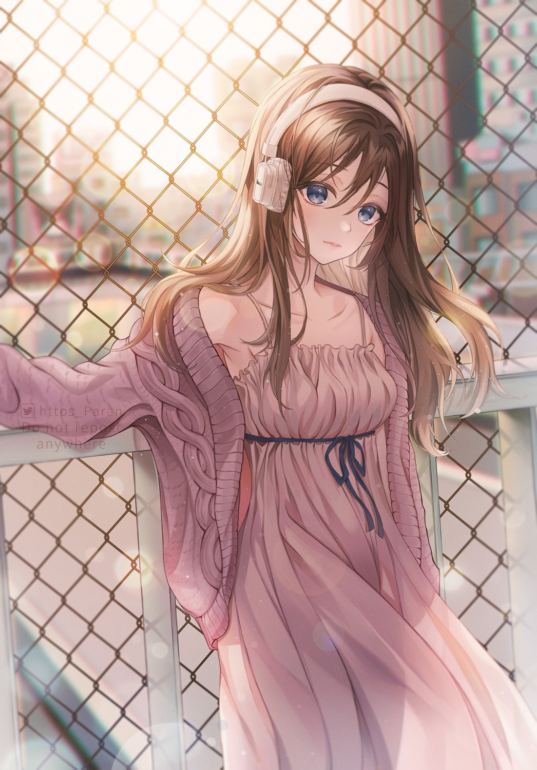 dress, headphones, paran, see_through