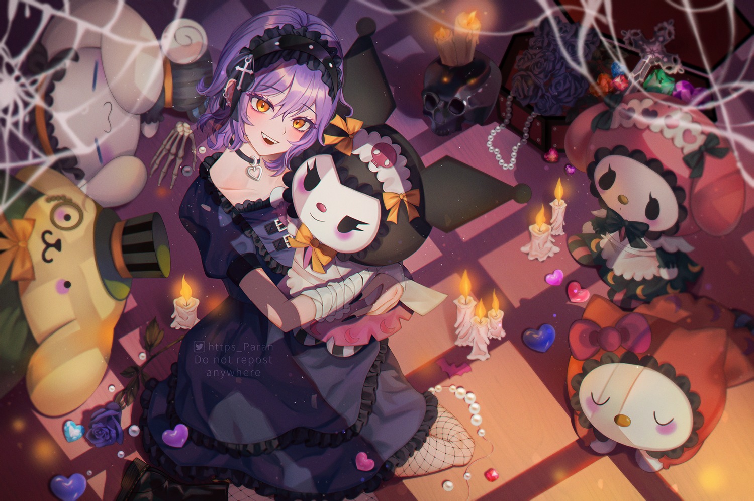 bandages, dress, fishnets, gothic_lolita, halloween, lolita_fashion, pantyhose, paran