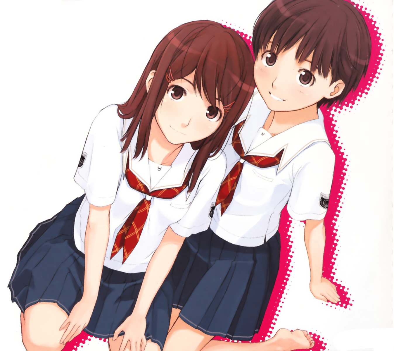 hoshino_yuumi, kimikiss, overfiltered, satonaka_narumi, seifuku, takayama_kisai