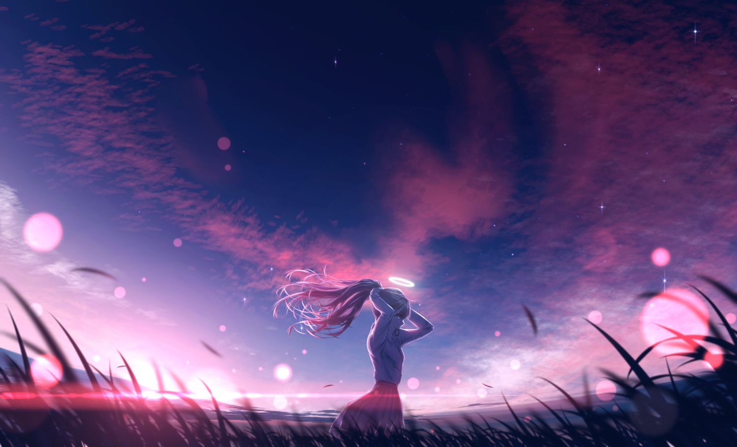 kijineko, landscape, seifuku