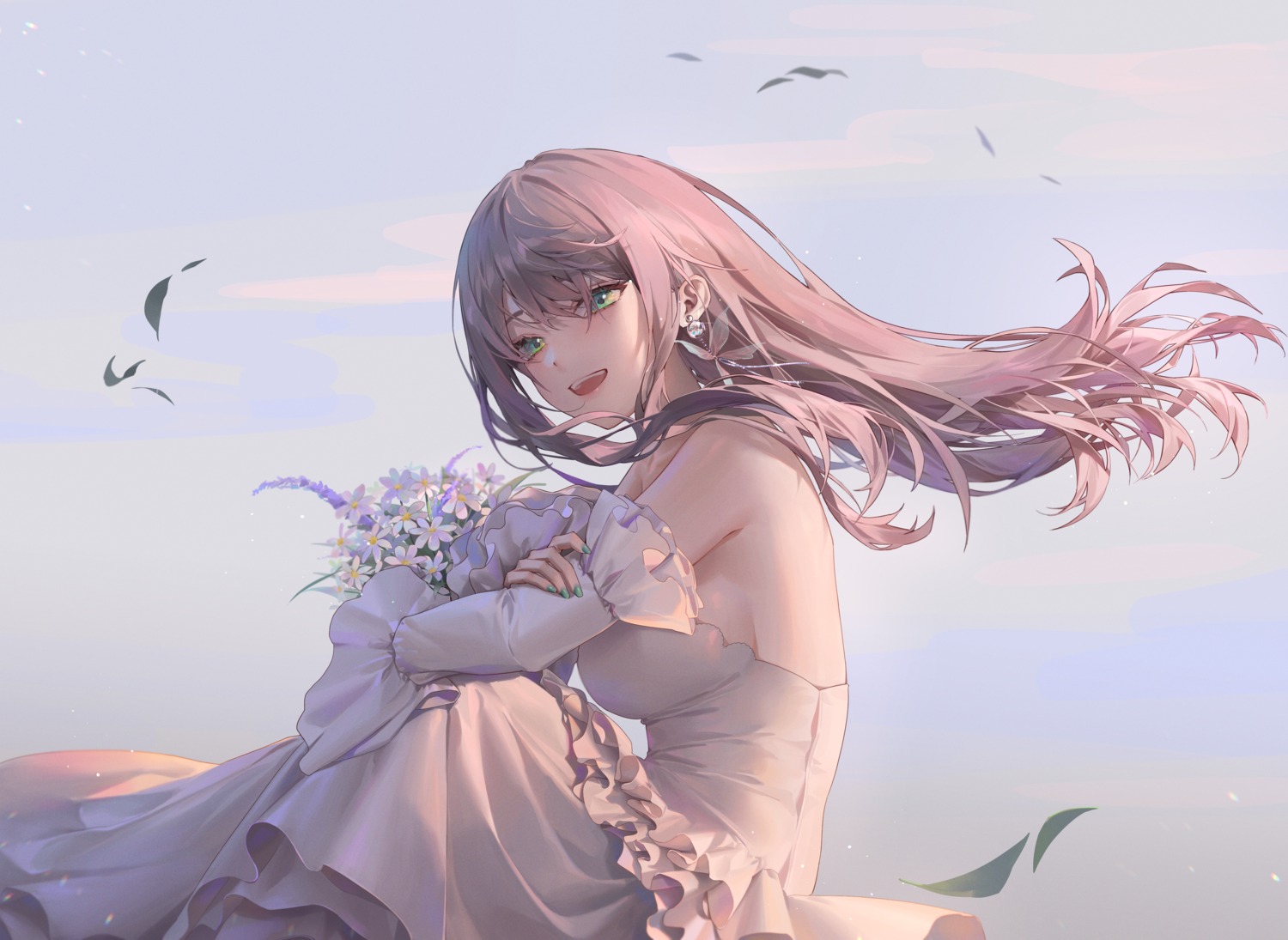 dress, minttchocok, no_bra, wedding_dress