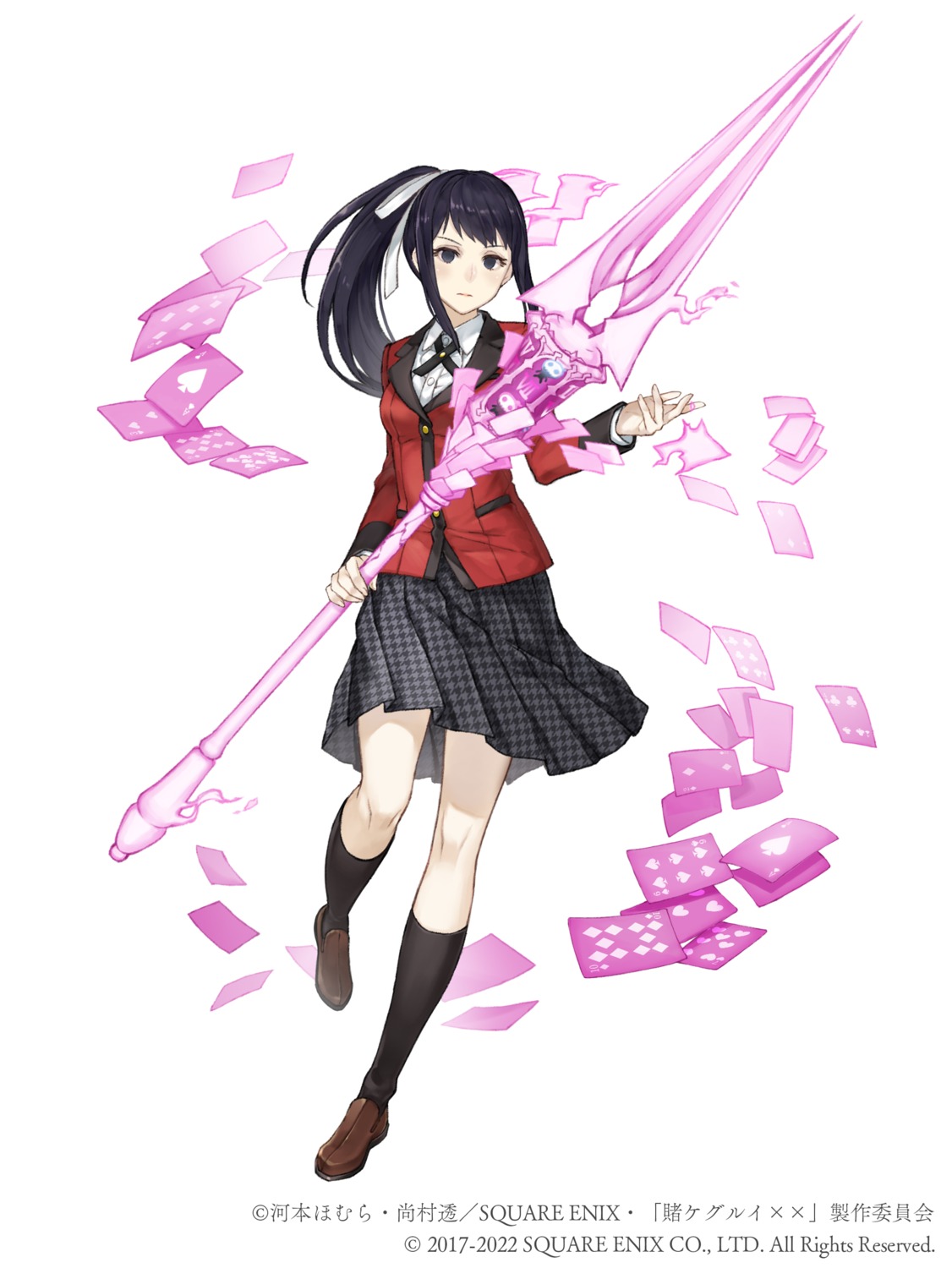 igarashi_sayaka, kakegurui, seifuku, tagme, weapon