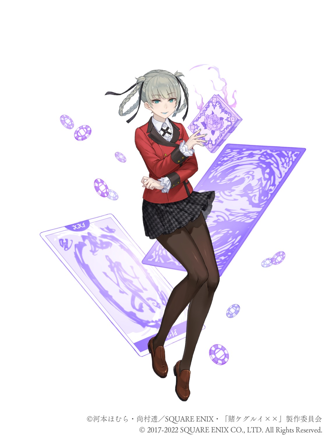 kakegurui, momobami_kirari, pantyhose, seifuku, skirt_lift, tagme