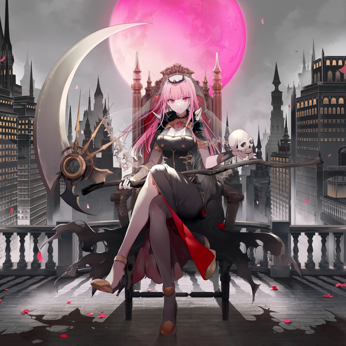 heels, hololive, hololive_english, mori_calliope, weapon, yukisame