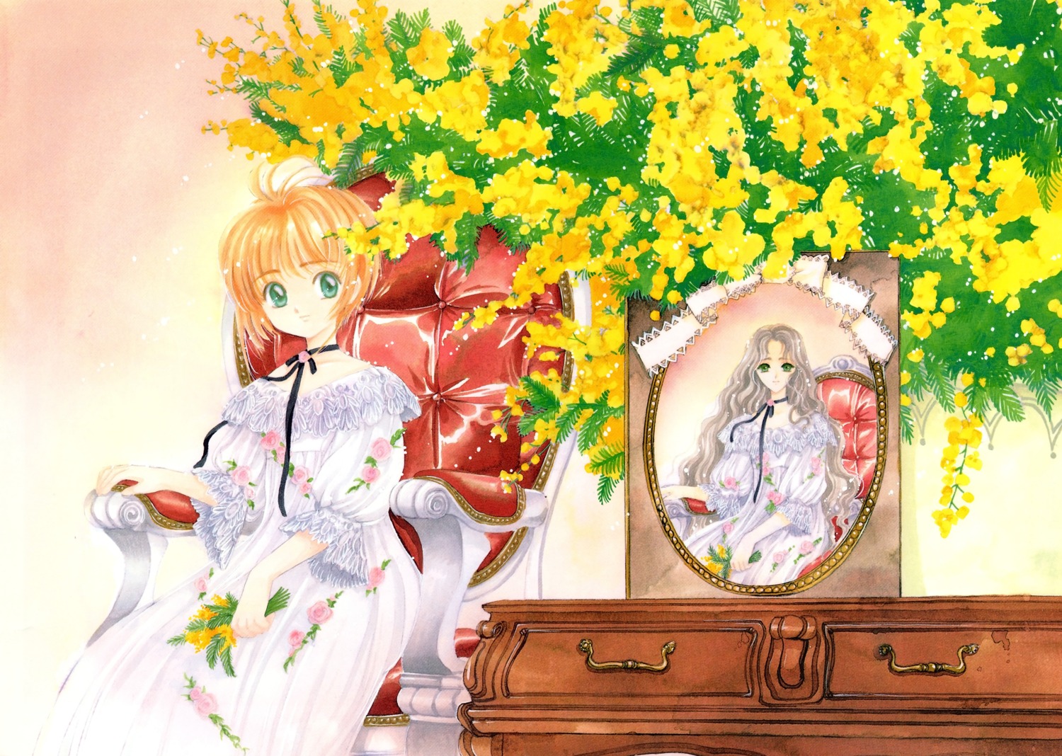card_captor_sakura, clamp, dress, fixed, kinomoto_nadeshiko, kinomoto_sakura