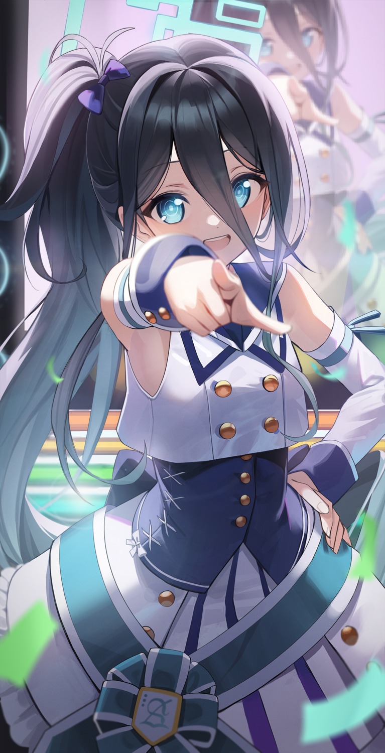 blue_archive, halo, hutosutoro, seifuku, tendou_aris