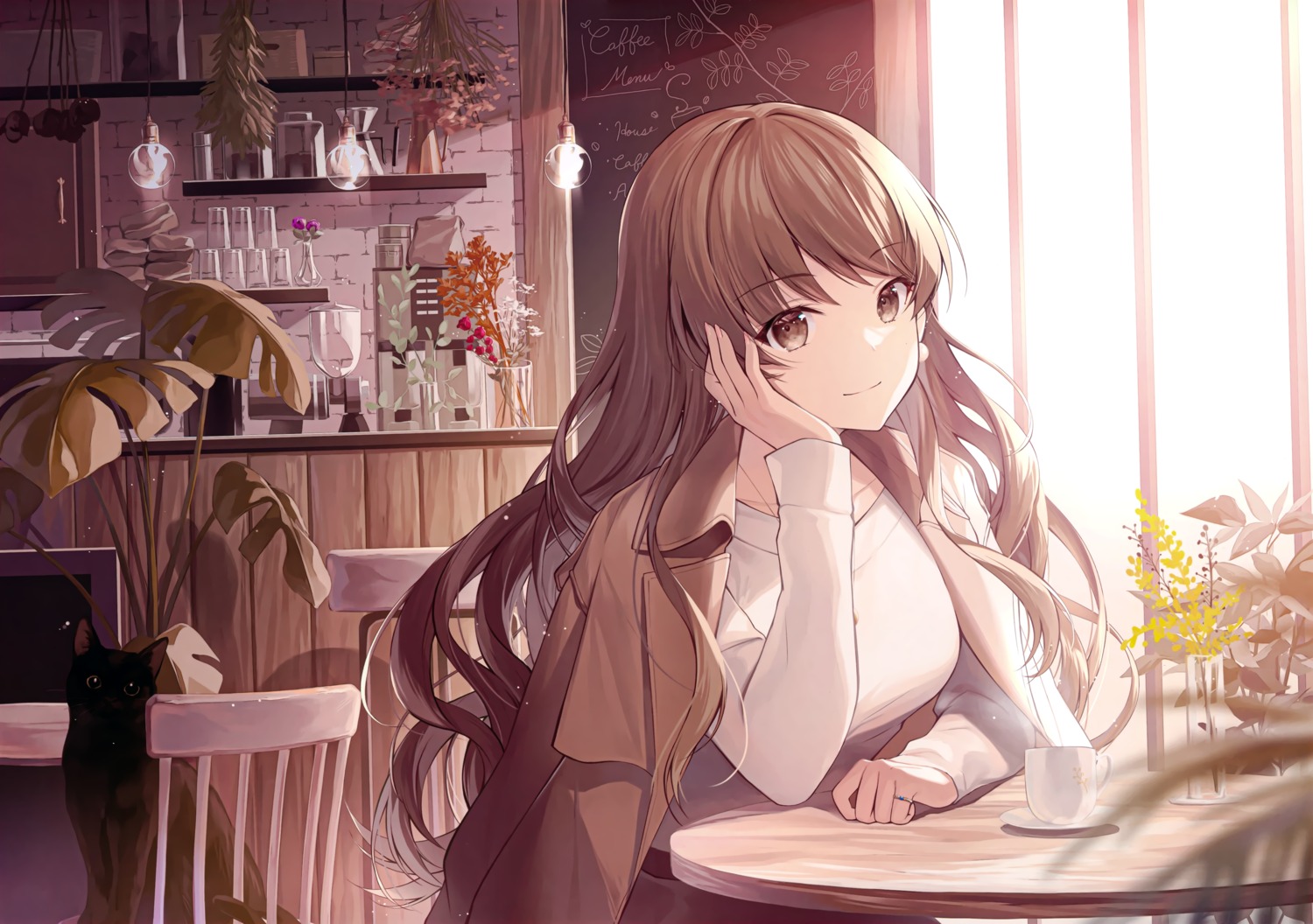 kagachi_saku, mofumaruya, neko