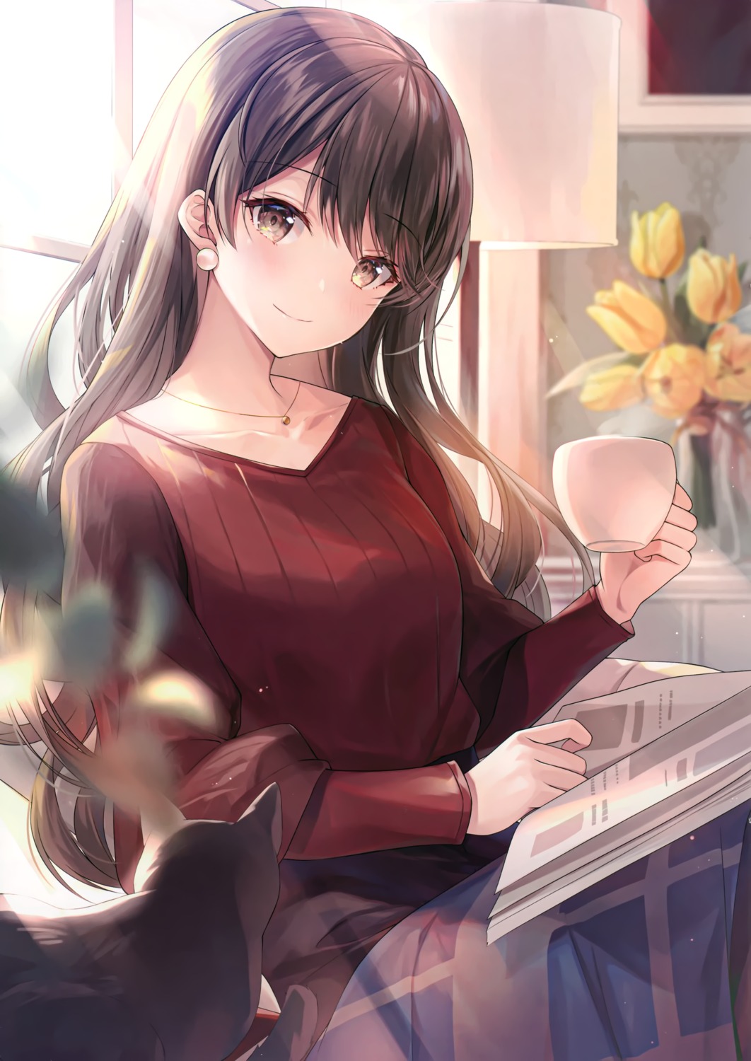 kagachi_saku, mofumaruya, neko