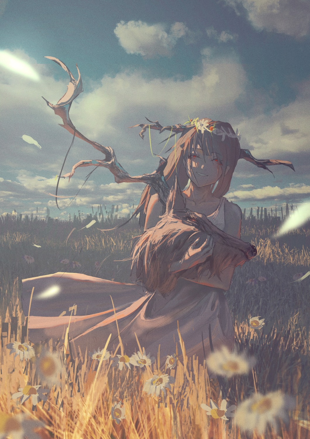 dress, horns, neg, summer_dress