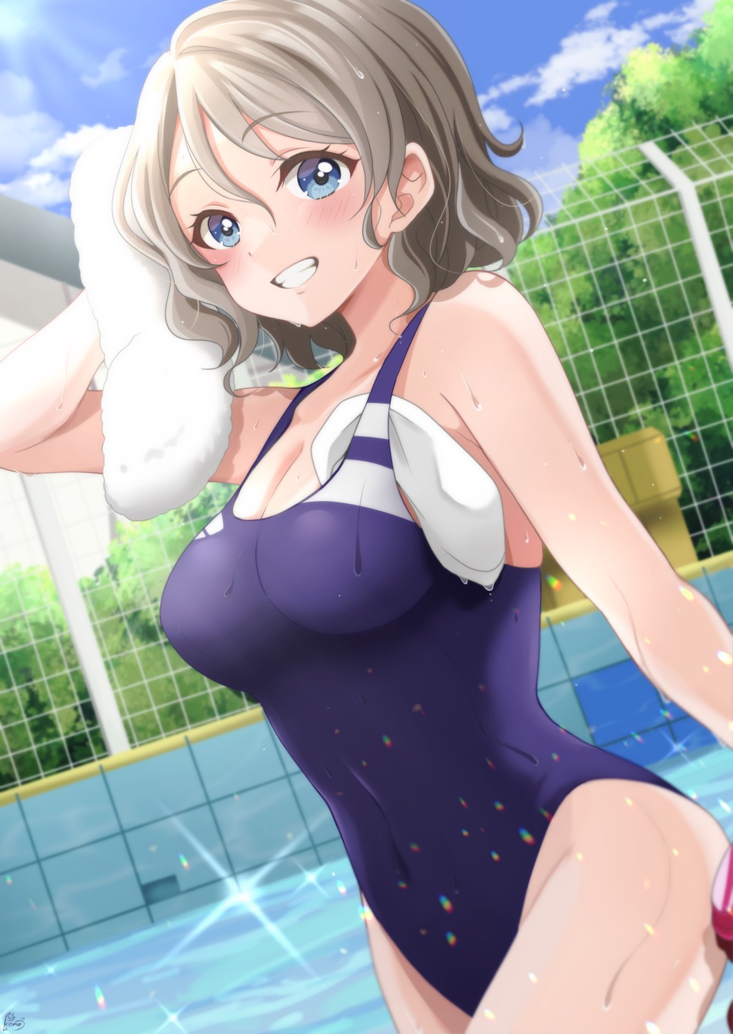 cleavage, love_live!_(series), love_live!_sunshine!!, pukonuu, swimsuits, watanabe_you